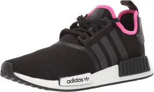 adidas Originals mens Nmd_r1 Running Shoe, Black/Black/Shock Pink, 13 US