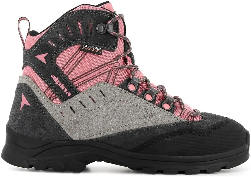 Alpina Kids Boots | Waterproof Hiking Shoes | Durable Full Leather | Lightweight Breathable | Slip Resistant