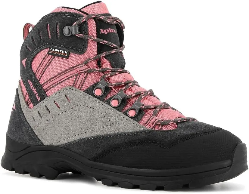 Alpina Kids Boots | Waterproof Hiking Shoes | Durable Full Leather | Lightweight Breathable | Slip Resistant
