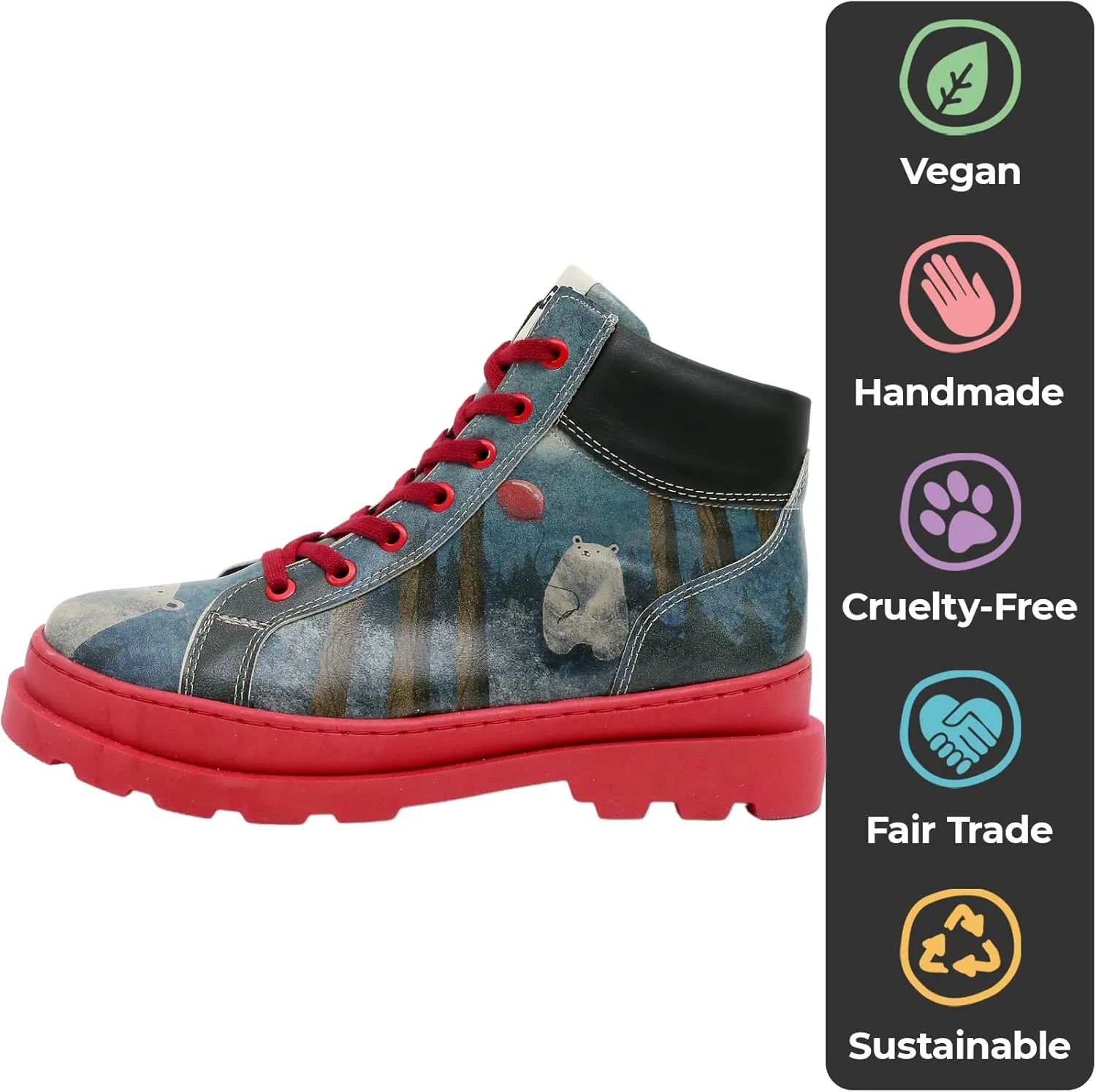 Ankle Boots for Women - Vegan Leather and Handmade Women Booties and Ankle Boots,