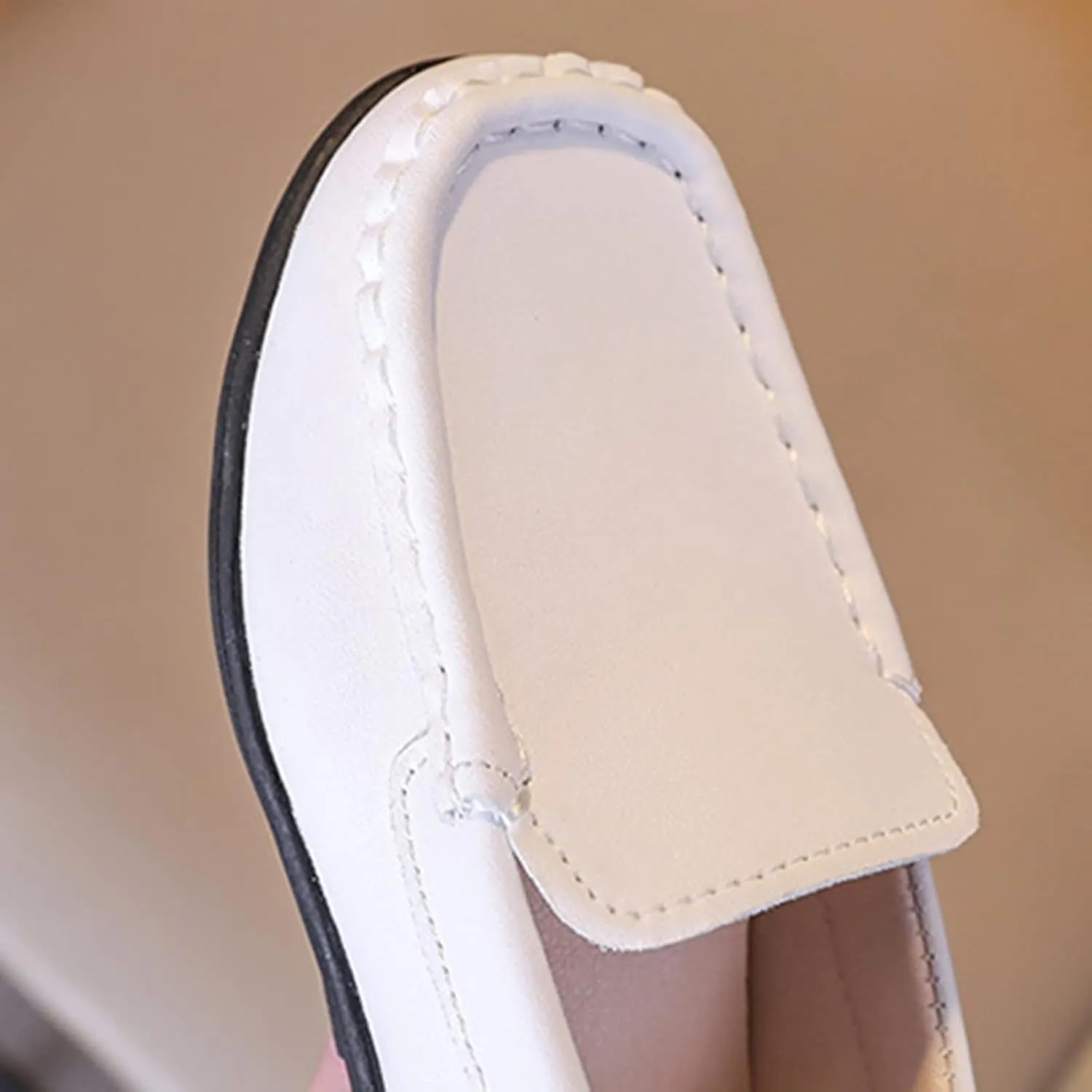 Autumn Children Boy Casual Shoes Flat Bottom Soft Non Slip Slip On Dress Shoes Comfortable Solid Baby Girl Snow