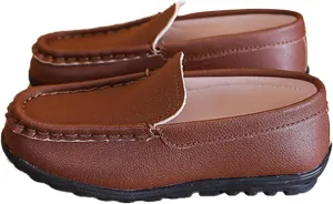 Autumn Children Boy Casual Shoes Flat Bottom Soft Non Slip Slip On Dress Shoes Comfortable Solid Baby Girl Snow
