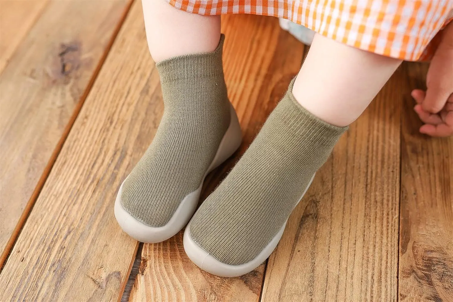 Baby First Walking Shoes,0-4 Years Toddler Boys Girls Walkers Shoes Indoor Solid Soft Casual Elastic Socks Shoes