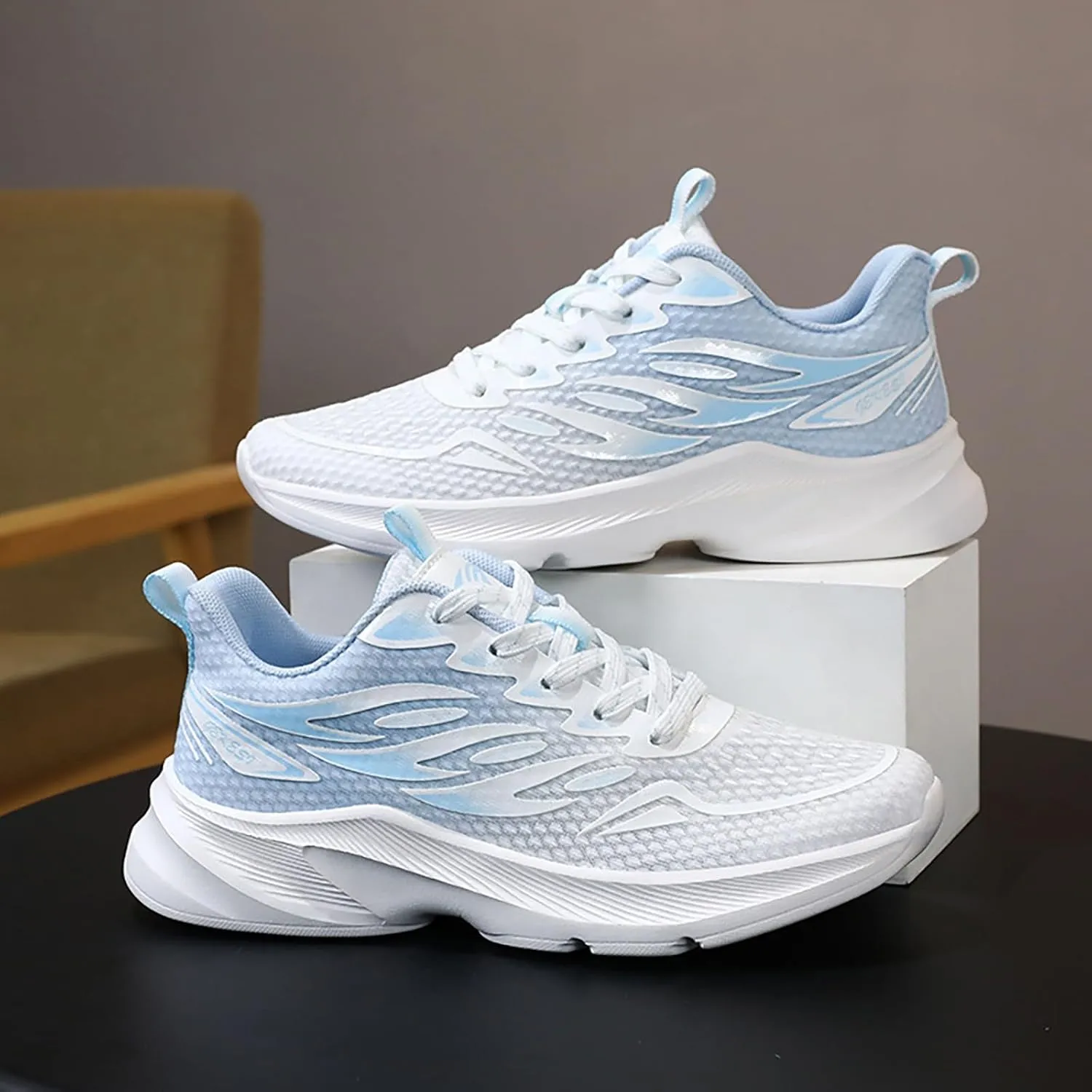 Basketball Shoes for MenPlatform Sneakers for Women Fashion Black Loafers Women Comfortable Slip On Soft Sole Christmas Shoes for Women Round Toe Slip On Casual