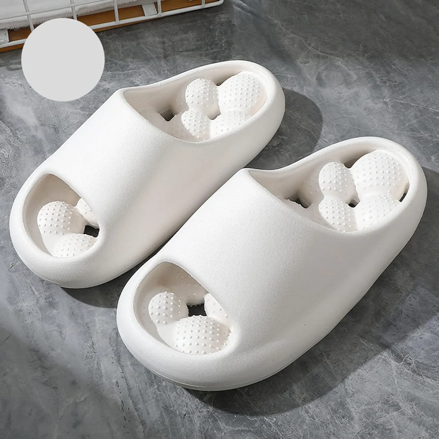 Bathroom Slipper Mens Shower Shoes Women and Men Cloud Slides Bath Slippers Comfortable Soft Sole Water Shoe