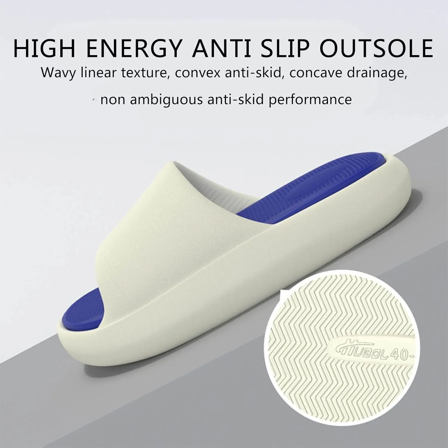 Bathroom Slippers Men Slides for Women Cloud Slippers for Men Womens Slides Bathroom Dorms Soft Sole