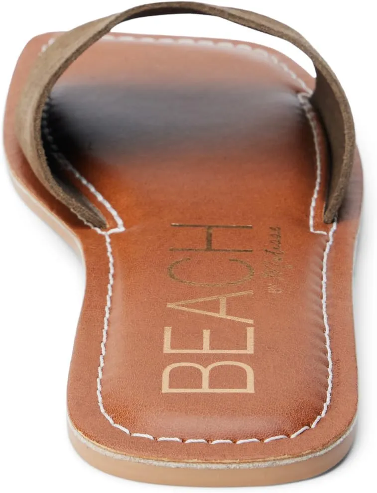BEACH by Matisse Womens Bali Slide Flat Casual Sandals Casual - Brown