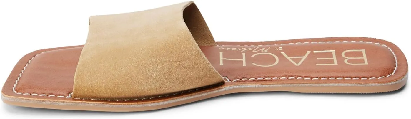 BEACH by Matisse Womens Bali Slide Flat Casual Sandals Casual - Brown