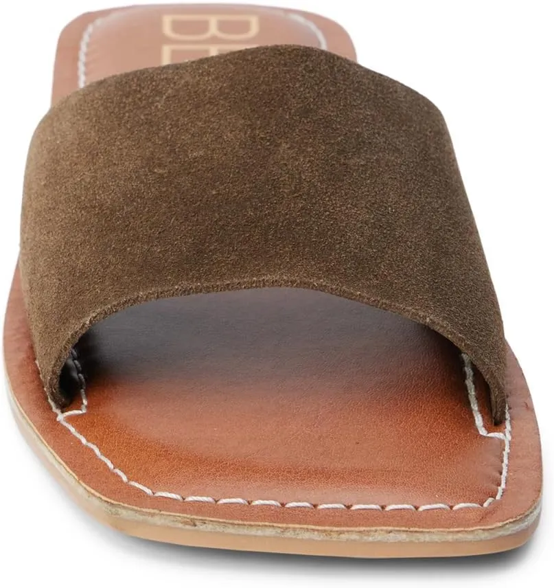 BEACH by Matisse Womens Bali Slide Flat Casual Sandals Casual - Brown