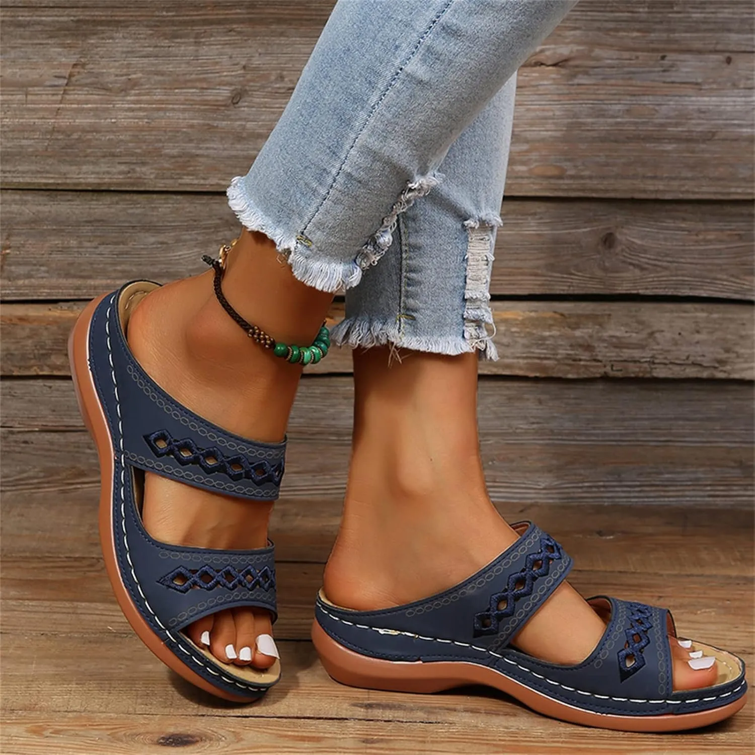 Beach Sandals For Woman Orthopedic Slippers Flip Flops with Arch Support for Flat Feet Comfortable Orthotic Flip Flops 204