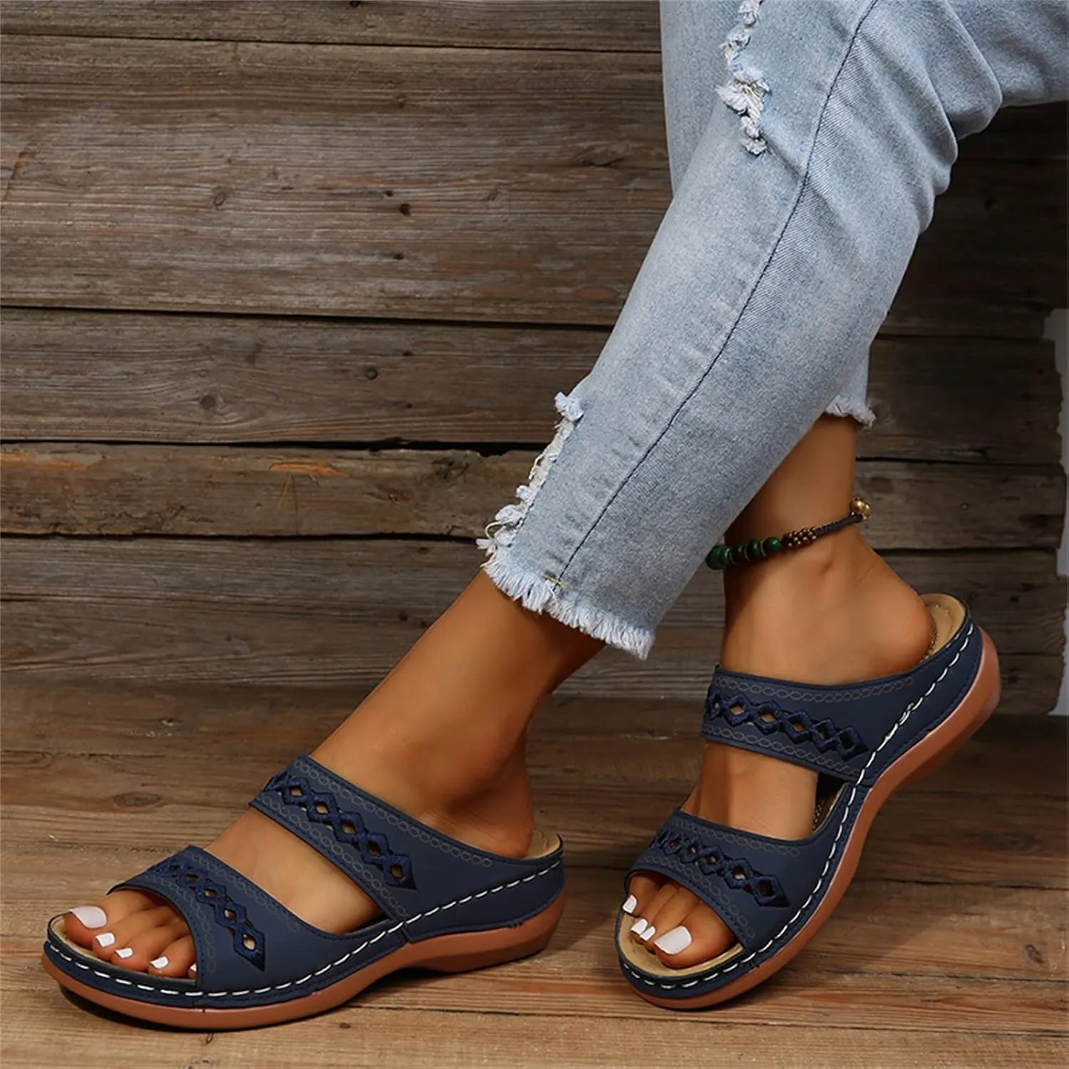 Beach Sandals For Woman Orthopedic Slippers Flip Flops with Arch Support for Flat Feet Comfortable Orthotic Flip Flops 204