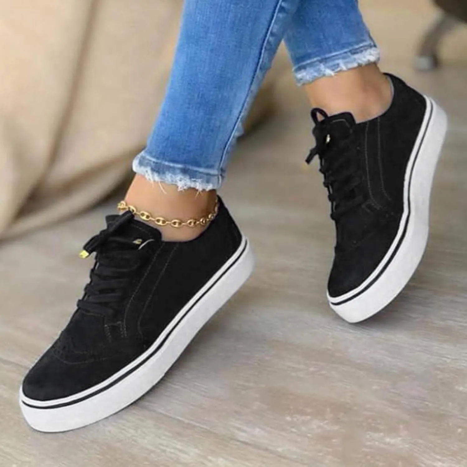 Black Casual Sneakers Women Women Orthopedic Sneakers All Black Workout Shoes for Women Womens Black Fashion Sneakers 2023 Womens Walking Sneakers with Arch Support Wide Width