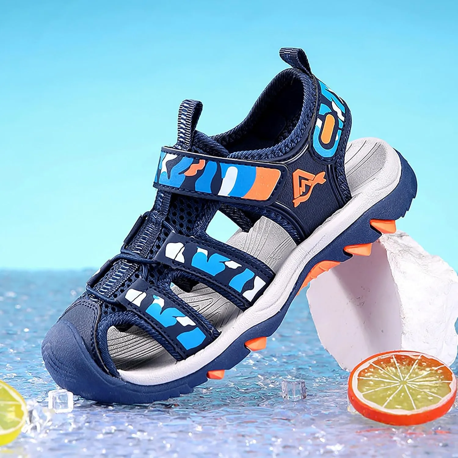 Boy Shoes Comfortable Soft Sole Closed Toe Sandals Fashionable Thick Sole Beach Sandals Girls Size Size 13 Girls