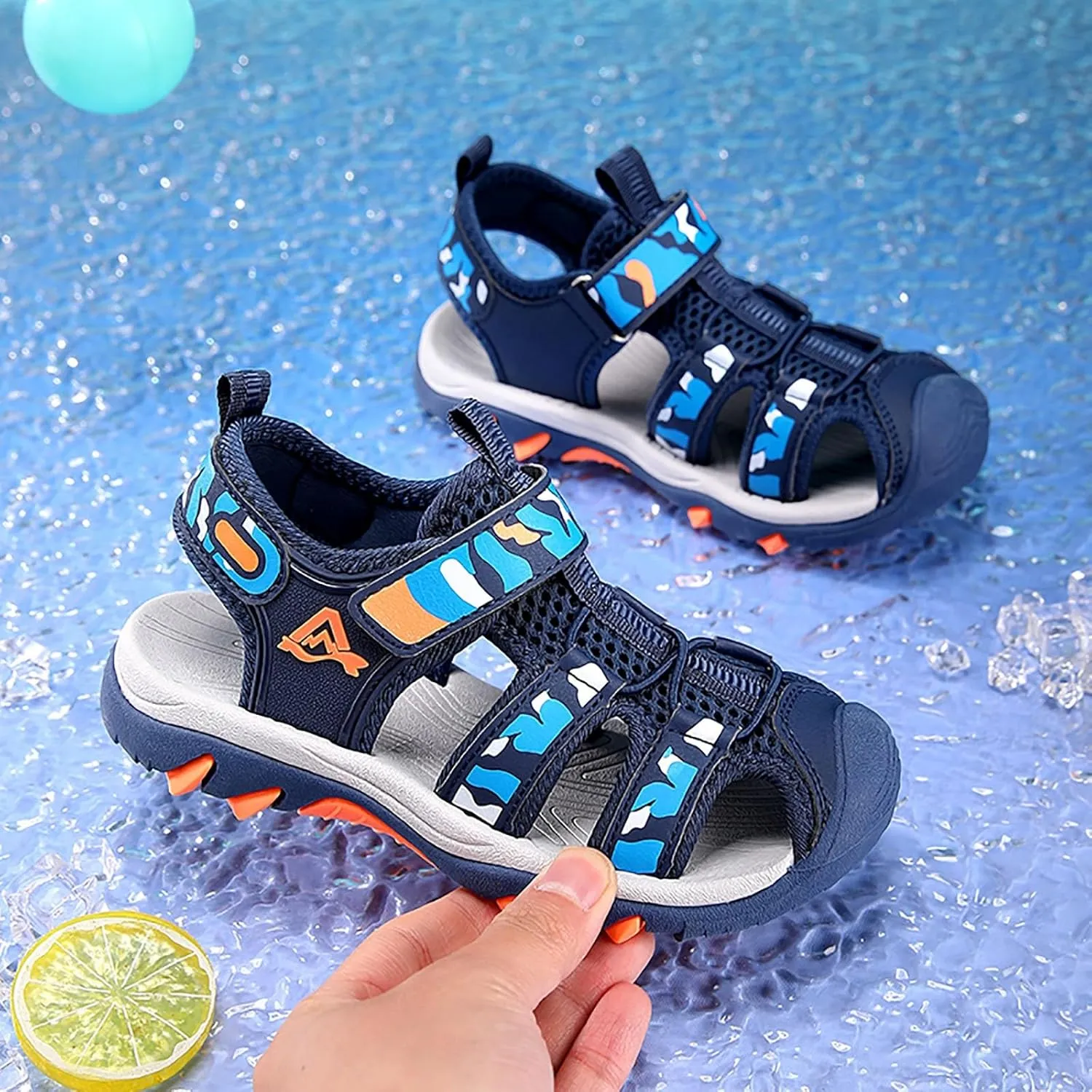 Boy Shoes Comfortable Soft Sole Closed Toe Sandals Fashionable Thick Sole Beach Sandals Girls Size Size 13 Girls