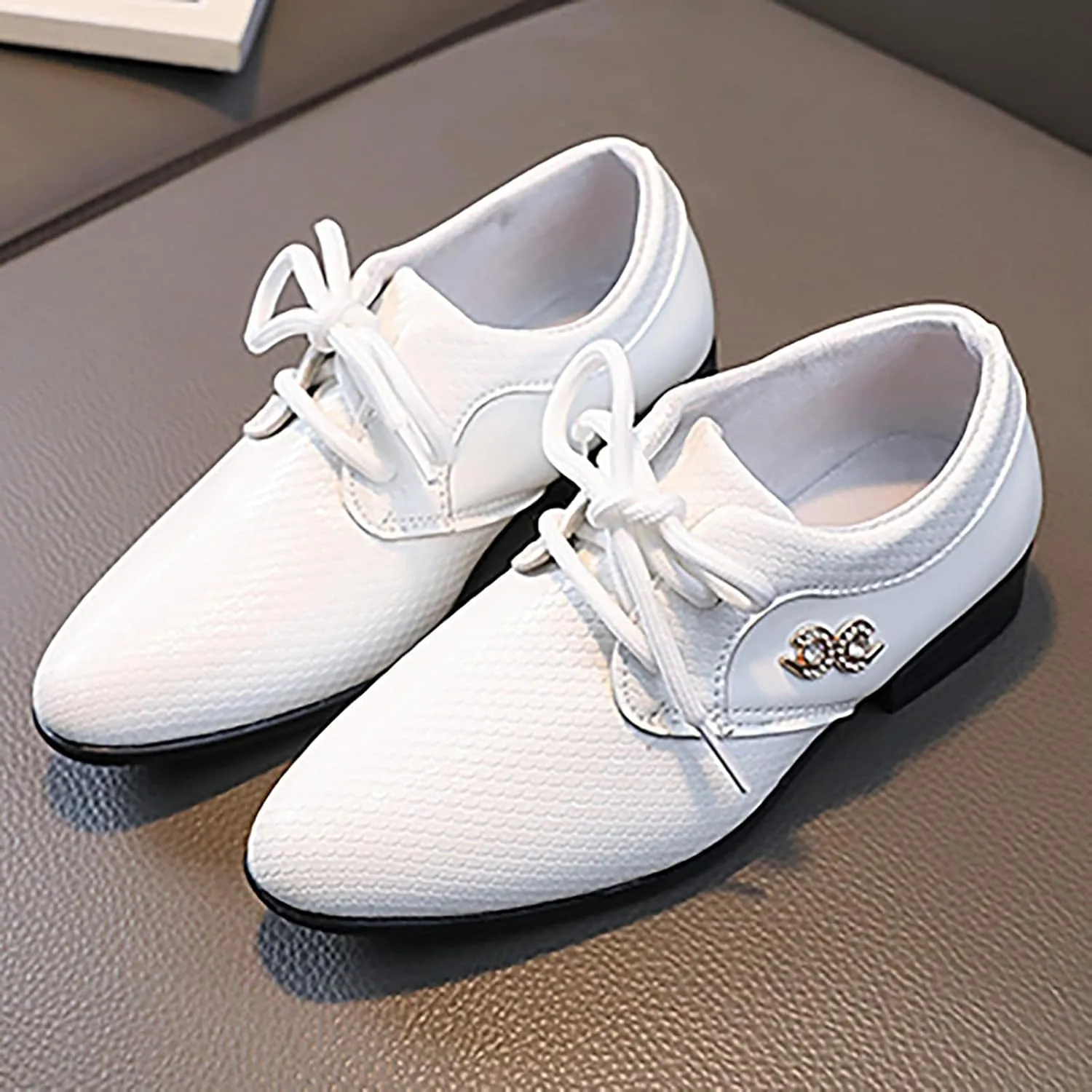 Boys Dress Shoes Toddler Kids Baby British Style Casual Shoes Rhinestone Decor Formal Oxfords Wedding Dance Party Shoes