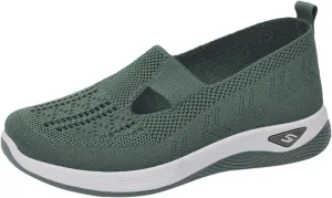 Cathalem Orthopedic Shoes for Women, 2024 New Women's Woven Breathable Soft Sole Shoes Women Diabetes Foam Shoes Women