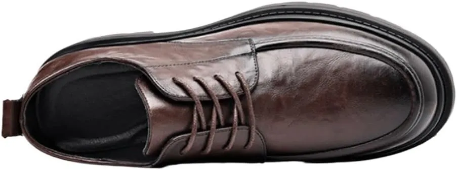 Classic Lace-up Formal Tuxedo Shoes Oxford Formal Shoes for Men Mens Dress Shoes with Genuine Leather in Classic Brogue Band