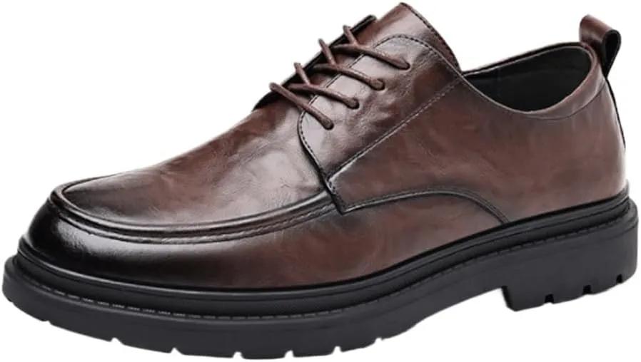 Classic Lace-up Formal Tuxedo Shoes Oxford Formal Shoes for Men Mens Dress Shoes with Genuine Leather in Classic Brogue Band
