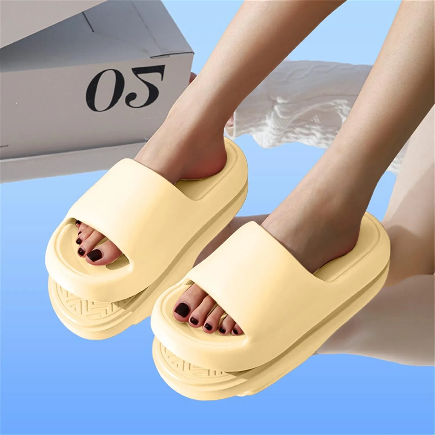 Cloud Slides Womens Bath Slippers Mens Showers Sandals Bathroom Slipper House Home Quick Drying Soft Sole