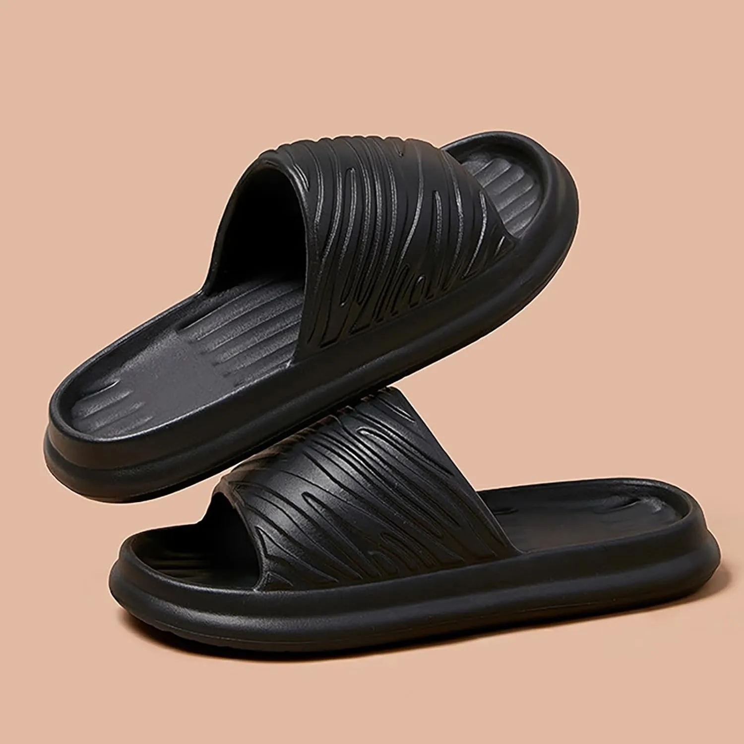 Couples Women Cartoon Prints Shower Room Home Non Slip Breathable Massage Soft Sole Quick Drying Slipper Beach