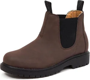 Deer Stags Kids Unisex Brown Leather Casual Winter Bootie 9 Months
