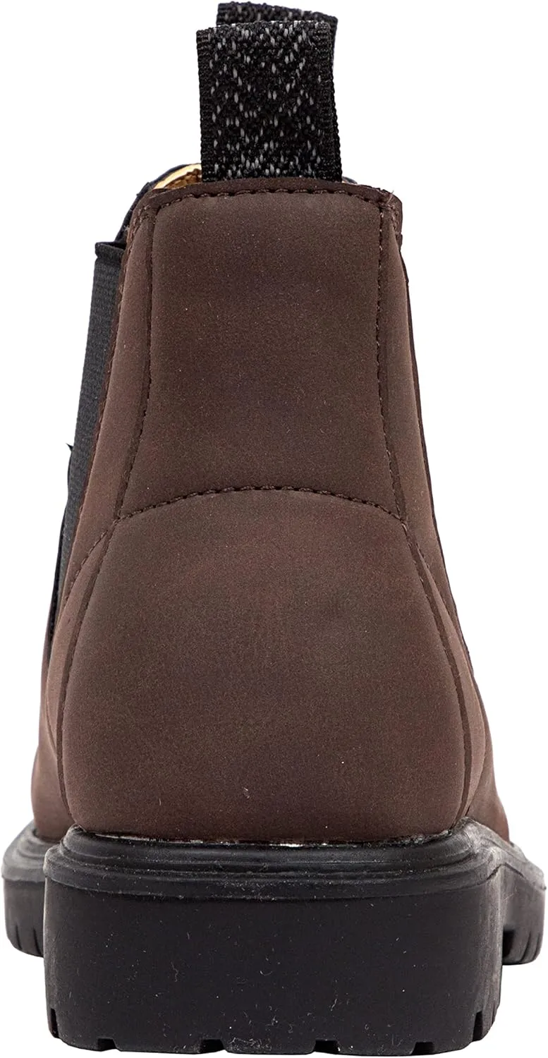 Deer Stags Kids Unisex Brown Leather Casual Winter Bootie 9 Months