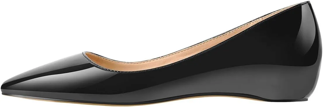 dollskiss Women's Black Daily Flat Pumps