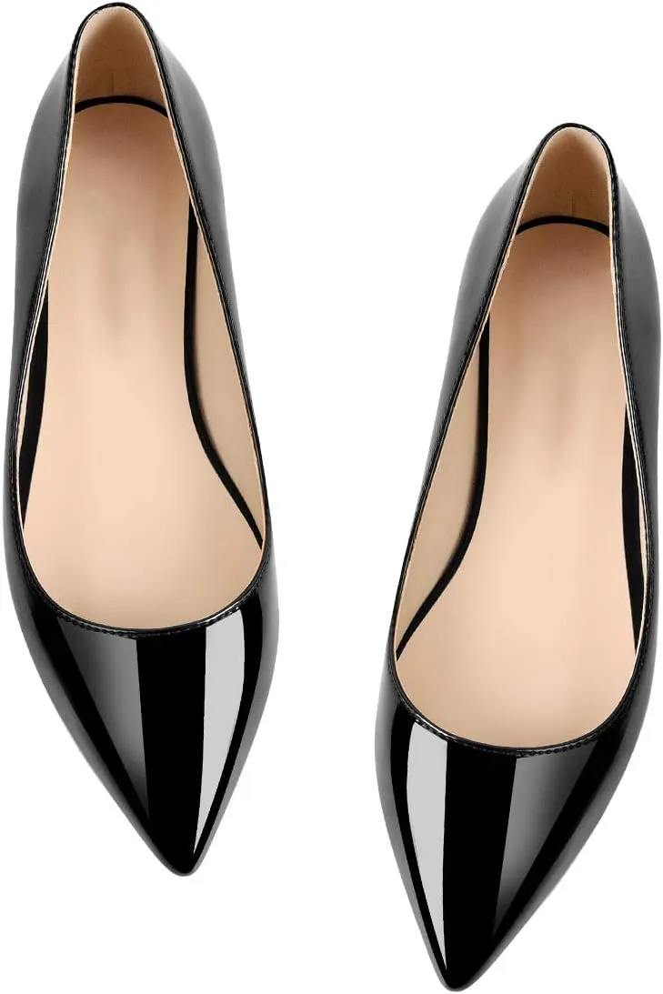 dollskiss Women's Black Daily Flat Pumps
