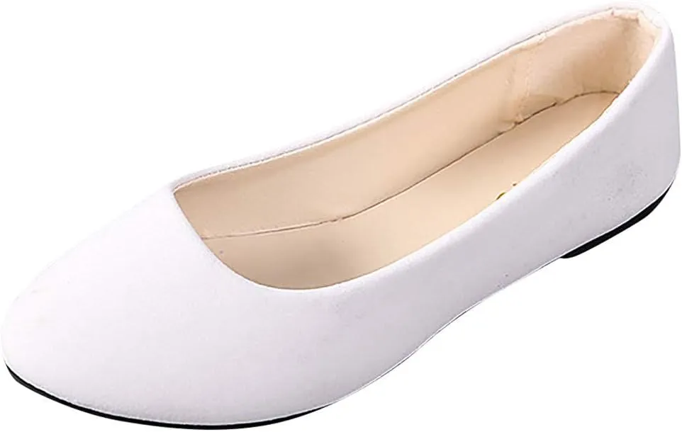 Dress Flats for Women Slip On Walking Shoes Solid Business Shoes Comfort Flat Shoes Ballet Flats Shoes Loafers