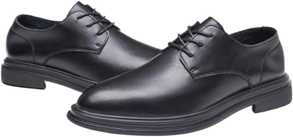 Dress Oxford Formal Shoes for Men Mens Breathable Leather Shoes Black Soft Leather Soft Bottom Prom Wedding Tuxedo Best Man Men's Business Formal Wear Casual Shoe