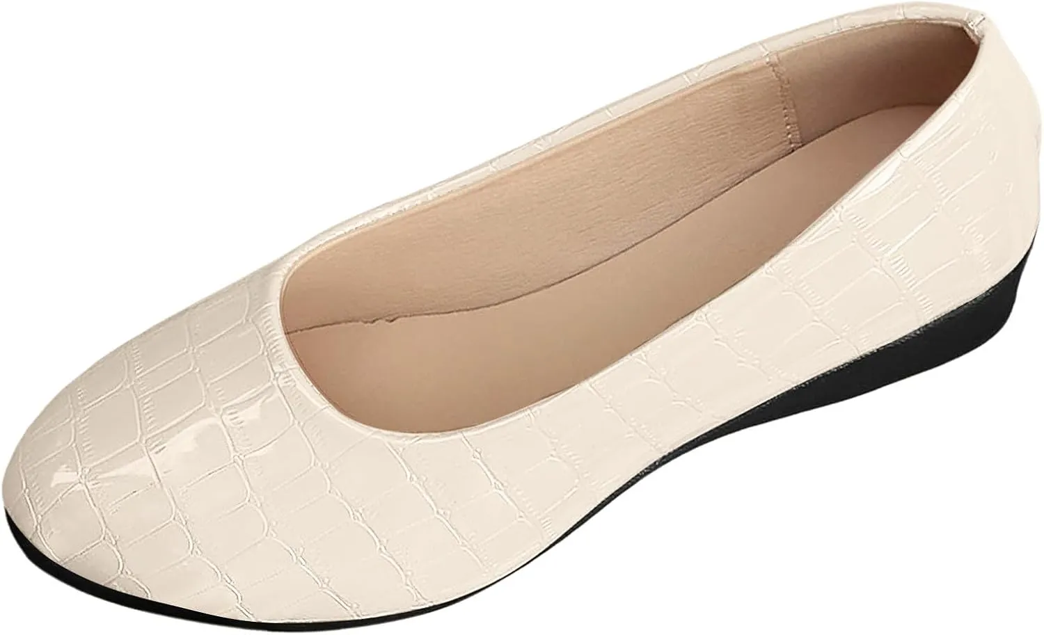 Dressy Flat Womens Round Toe Loafers Comfort Flat Shoes Slip On Loafers Ladies Ballet Flats Business Casual Shoes