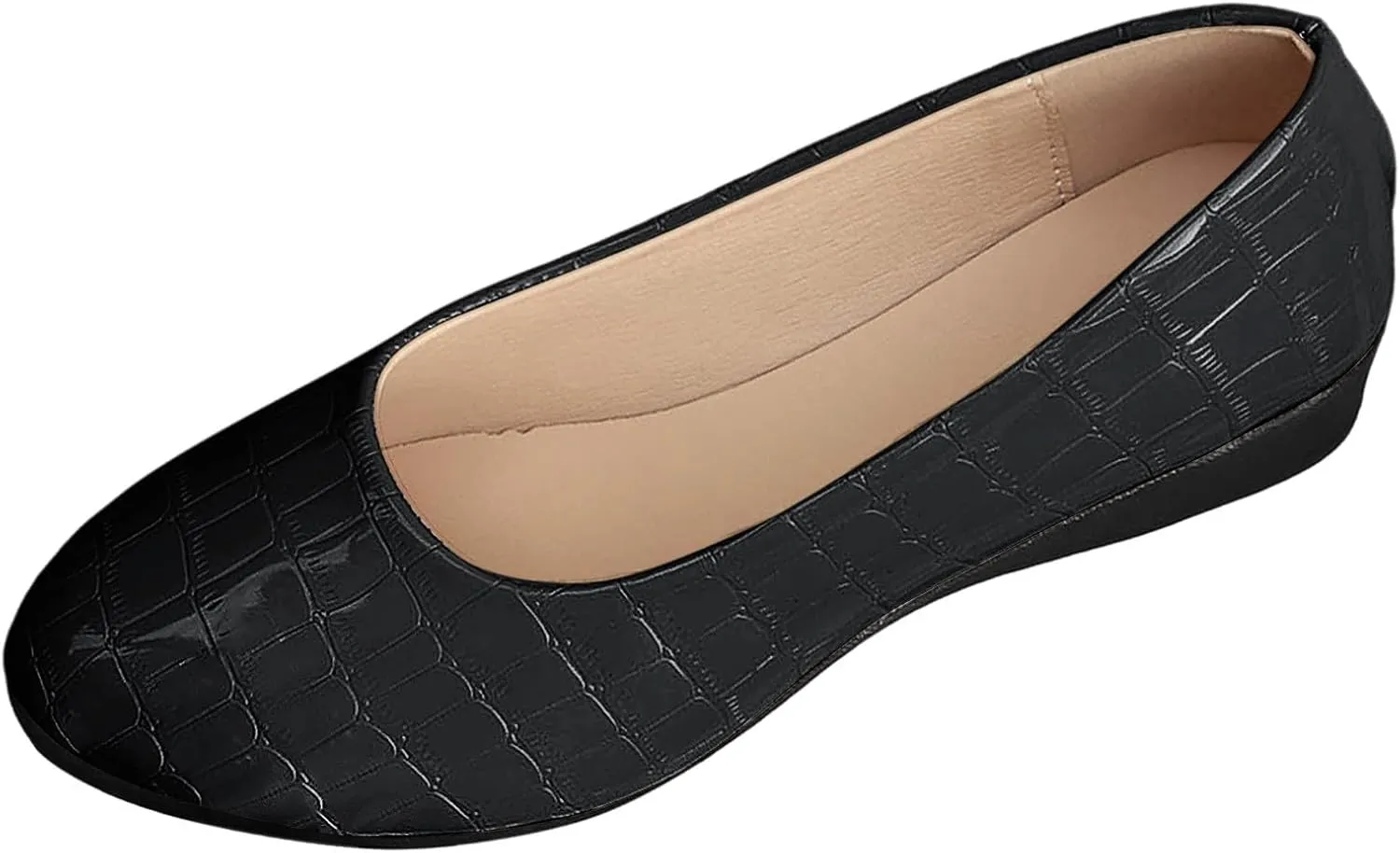 Dressy Flat Womens Round Toe Loafers Comfort Flat Shoes Slip On Loafers Ladies Ballet Flats Business Casual Shoes