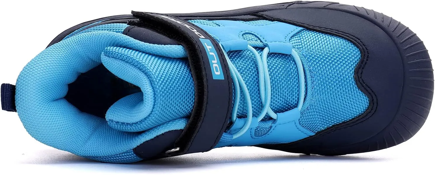 Eliogn Boys Girls Ankle Hiking Boots Outdoor Mountaineering Sports Hiking Shoes High Top Sneakers for Kids