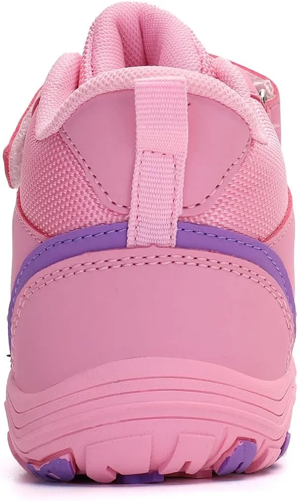 Eliogn Boys Girls Ankle Hiking Boots Outdoor Mountaineering Sports Hiking Shoes High Top Sneakers for Kids