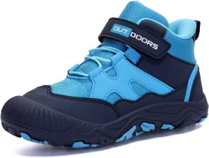 Eliogn Boys Girls Ankle Hiking Boots Outdoor Mountaineering Sports Hiking Shoes High Top Sneakers for Kids