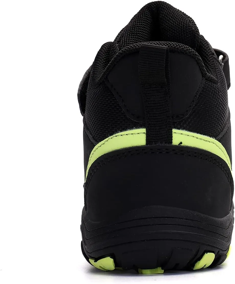 Eliogn Boys Girls Ankle Hiking Boots Outdoor Mountaineering Sports Hiking Shoes High Top Sneakers for Kids