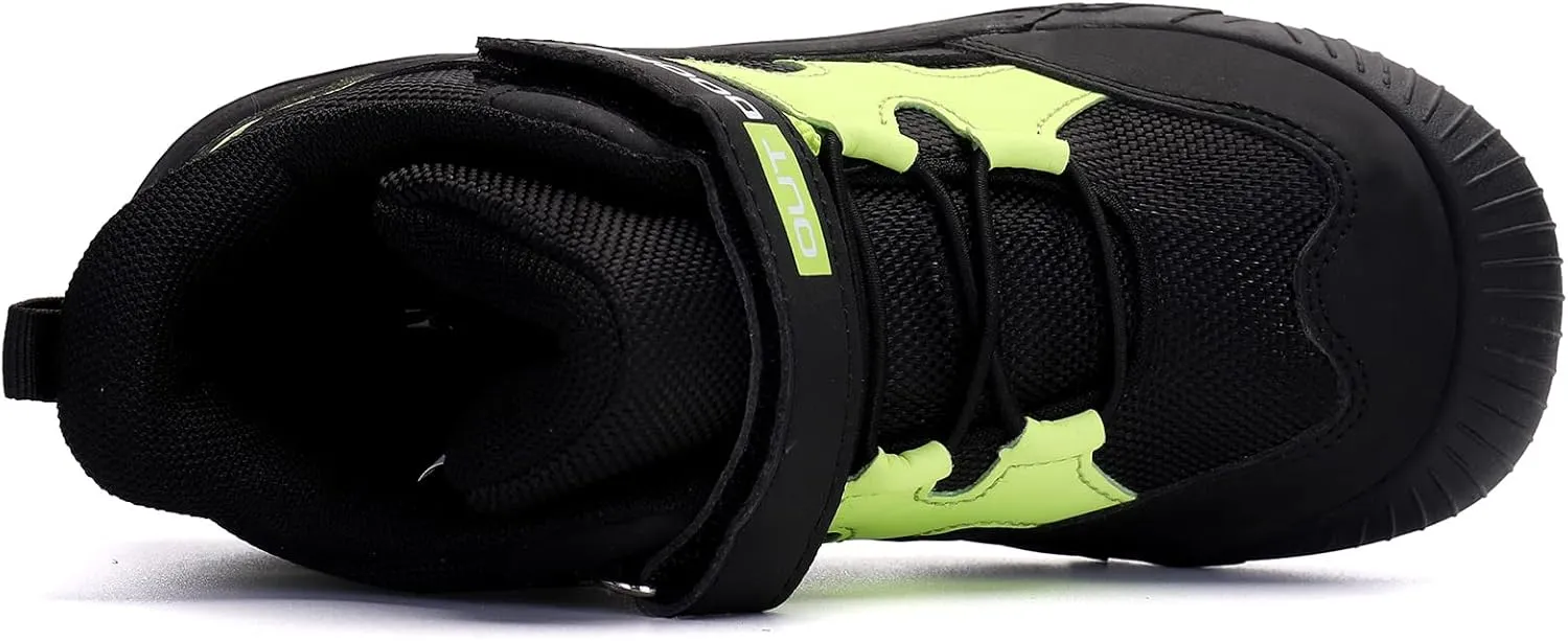 Eliogn Boys Girls Ankle Hiking Boots Outdoor Mountaineering Sports Hiking Shoes High Top Sneakers for Kids