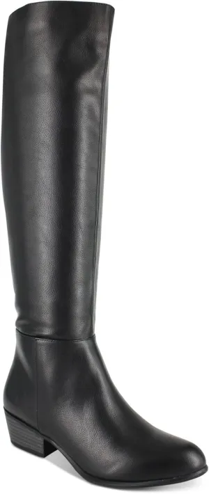 Esprit Women's Black PU Treasure Faux Leather, Black Polyurethane, Size 6.0