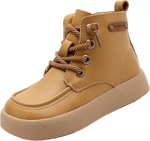 Fashion Fall and Winter Children's Flat Non Slip Boots Side Zipper Comfortable Light up Winter Boots for Boys