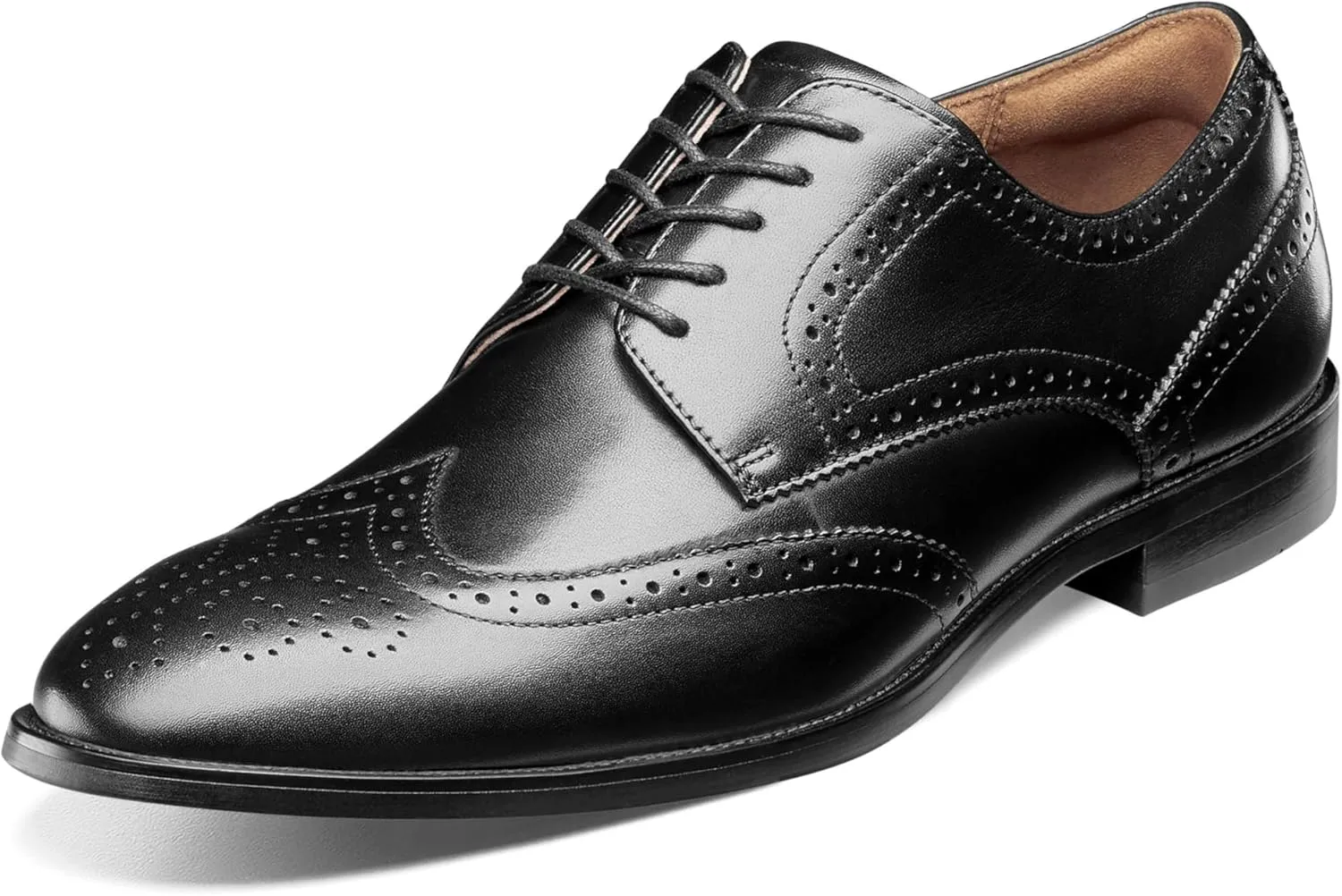 Florsheim Men's Rubano Wt Shoes Oxford, Black/Black, 8.5 M
