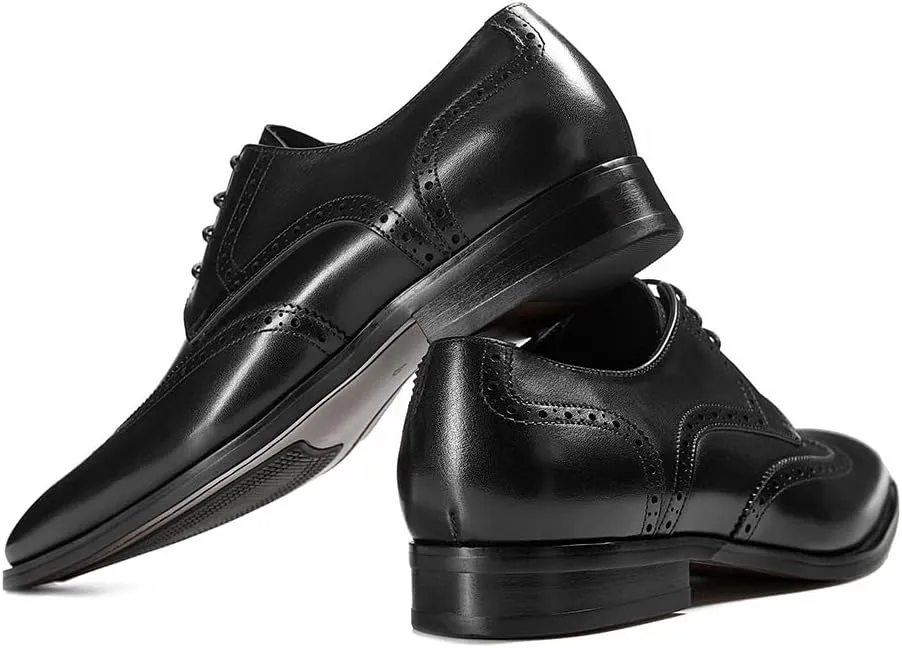 GIFENNSE Men's Oxford Shoes | Mens Dress Shoes | Mens Formal Shoes | Lace Up Dress Shoes