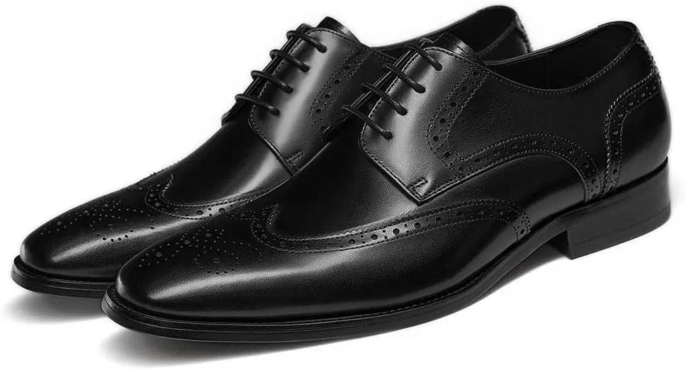 GIFENNSE Men's Oxford Shoes | Mens Dress Shoes | Mens Formal Shoes | Lace Up Dress Shoes