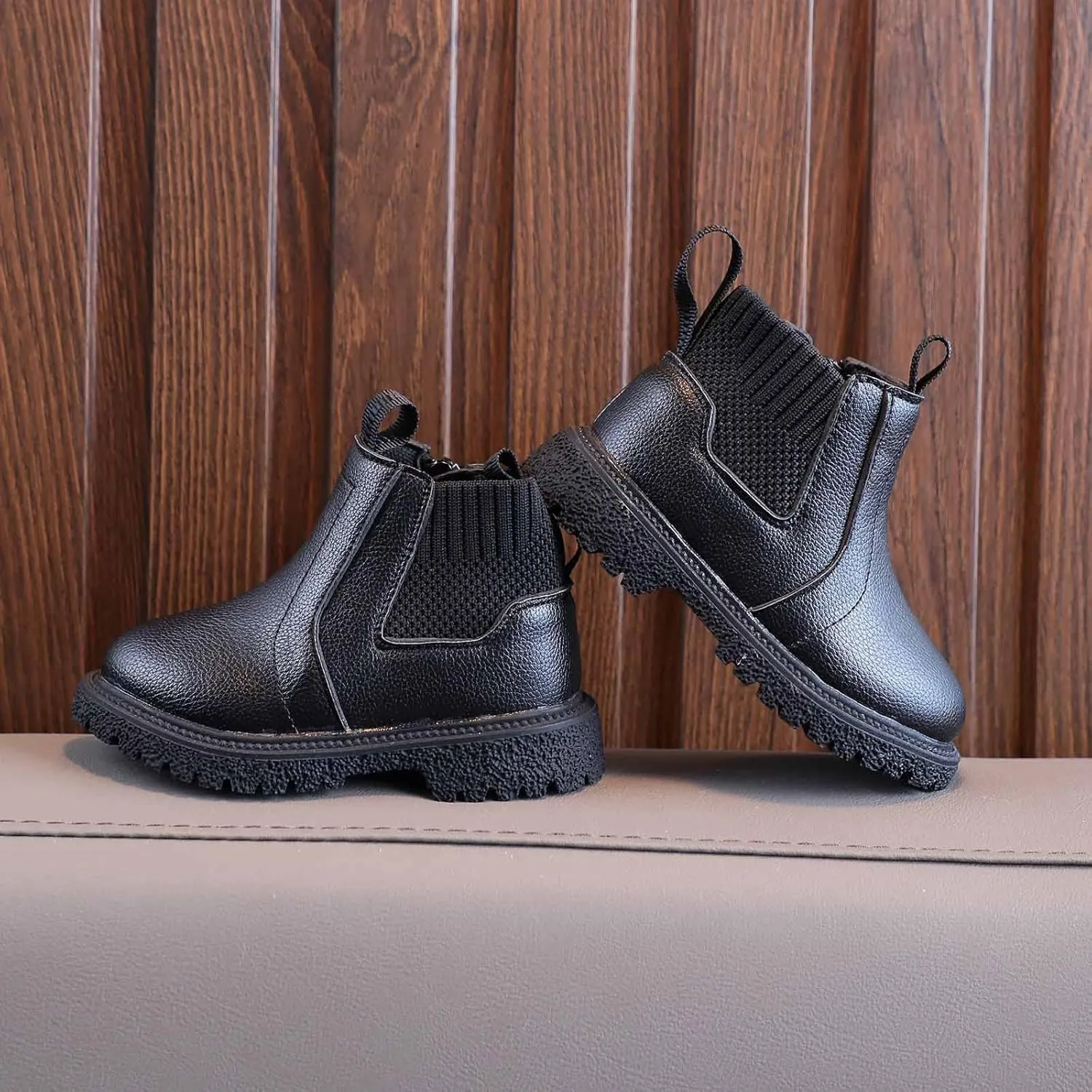 Girls Boys Children Ankle Boots Kids Low Heel Booties Fashion Side Zipper Short Flat Shoes Kids Boots for Girls Size 2