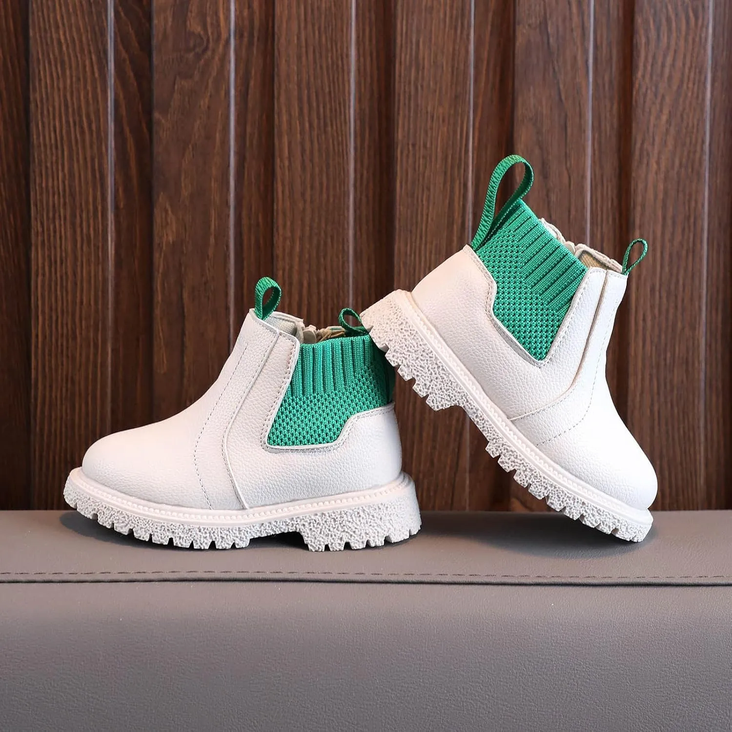 Girls Boys Children Ankle Boots Kids Low Heel Booties Fashion Side Zipper Short Flat Shoes Kids Boots for Girls Size 2