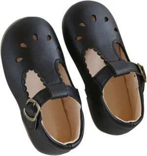Girls T-Strap Flats Toddle Ballet Mary Jane Dress Shoes for Kids Solid Soft Sole Breathable Walking Party Sandals