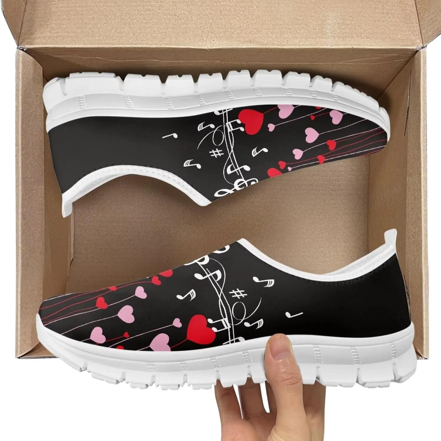 Jeiento Music Style Loafers for Women Comfort Women's Loafers & Slip-Ons Ladies Casual Shoes