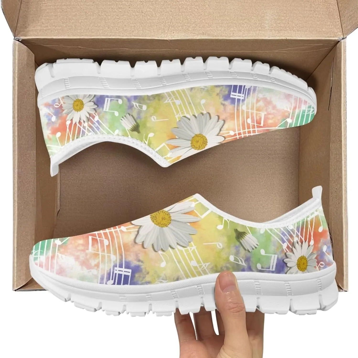 Jeiento Music Style Loafers for Women Comfort Women's Loafers & Slip-Ons Ladies Casual Shoes