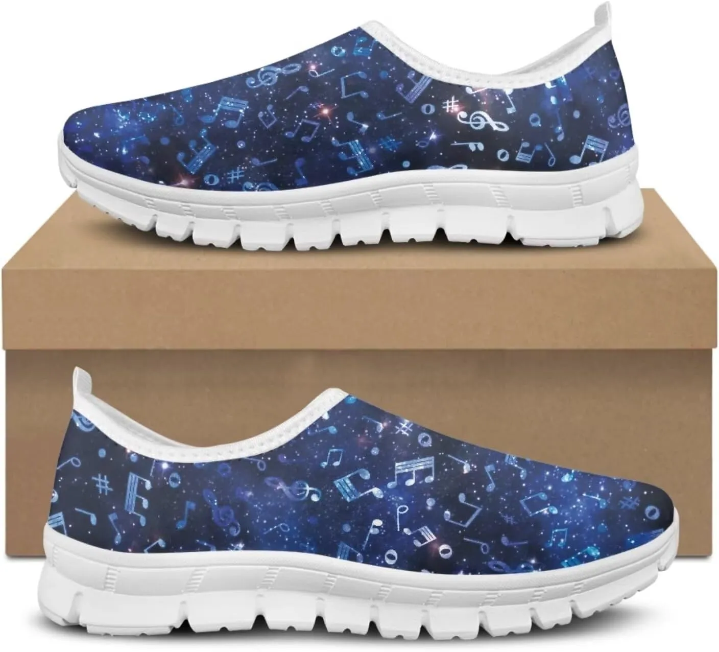 Jeiento Music Style Loafers for Women Comfort Women's Loafers & Slip-Ons Ladies Casual Shoes