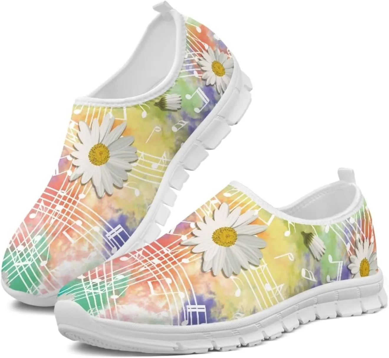 Jeiento Music Style Loafers for Women Comfort Women's Loafers & Slip-Ons Ladies Casual Shoes