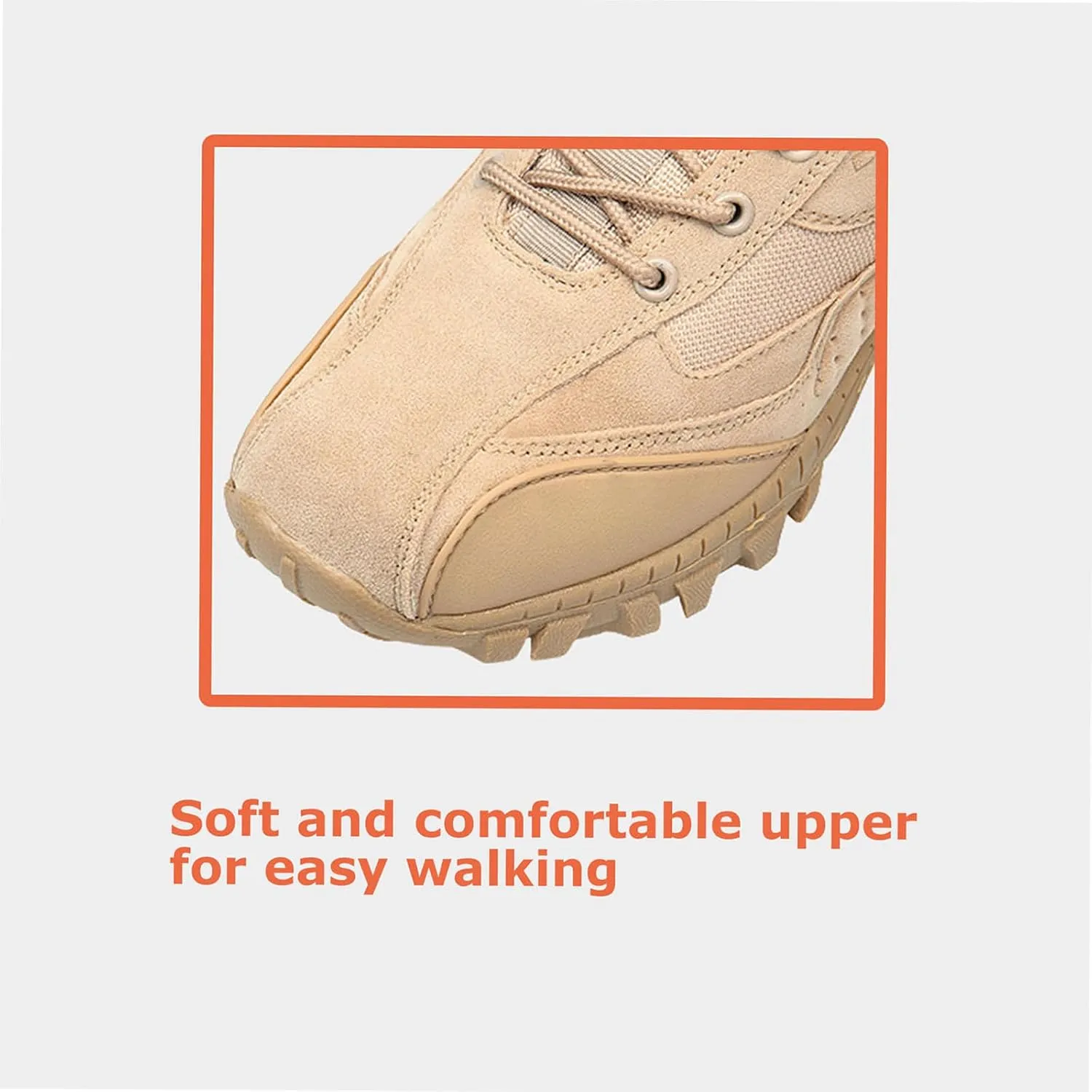 Kervaky Men's military tactical boots outdoor boots work boots desert boots hard wearing boots hiking boots combat boots light boots-black-39